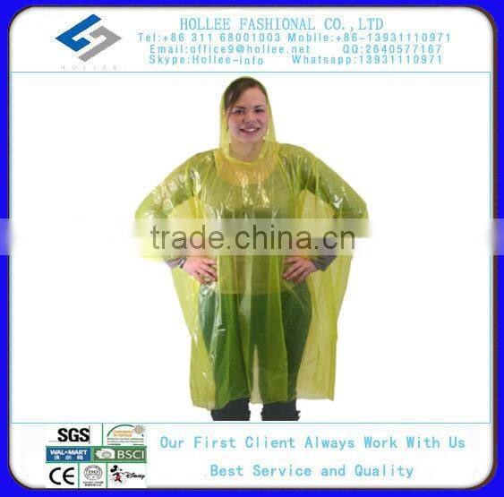 pe disaposable canada rain poncho
