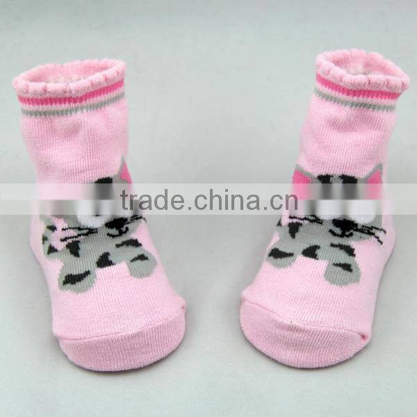 GSB-25 Bulk custom fashion animal jacquard design colorful infant cotton socks