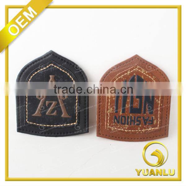 2015 Faux Leather Labels For Snapback Hat YL-199