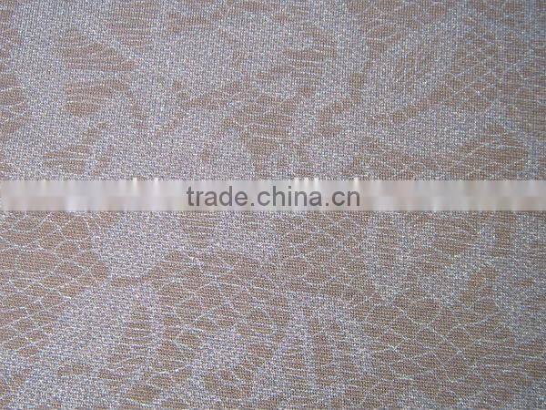 Hot sale Scuba in spandex Polyester fabric with foil