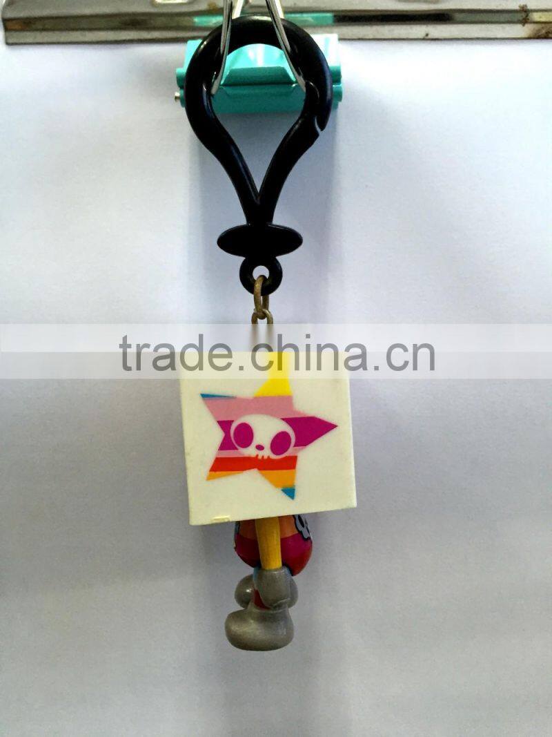 Twistable Emotion Changing Plastic Toy, Fashionable Vinyl Key Chain Toys for Teenages