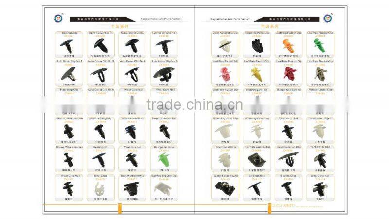 Zhixia hot sell envieonmental auto bumper fastener plastic clips