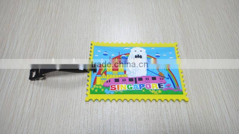 Customized soft pvc and silicone luggage tag