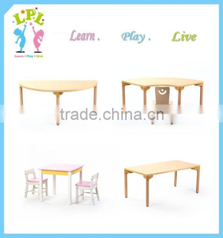 2016 New design nursery school furniture multi-function stackable wood chair kids study chair