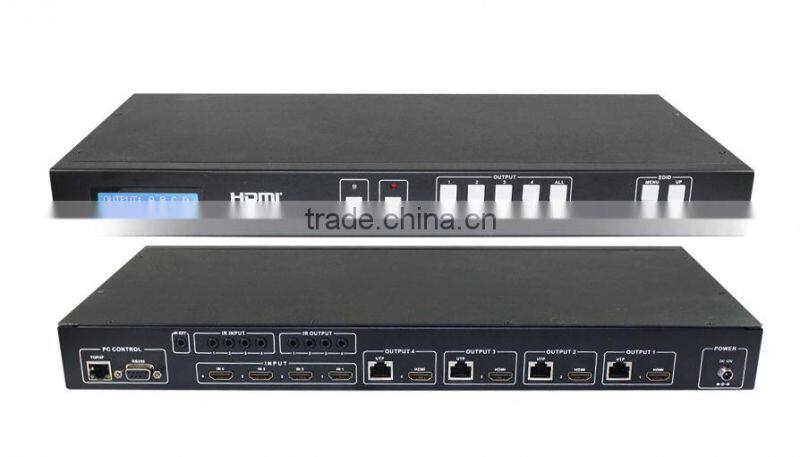 HDMI Matrix 4x4 with Simultaneous CAT and HDMI Outputs, high quality