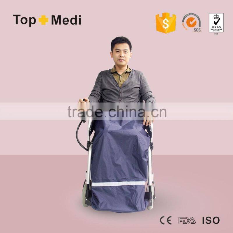 Rehabilitation Therapy Supplies Waterproof Wheelchair Apron Protecting Lower Body Foot Apron for Elderly& Handicapped