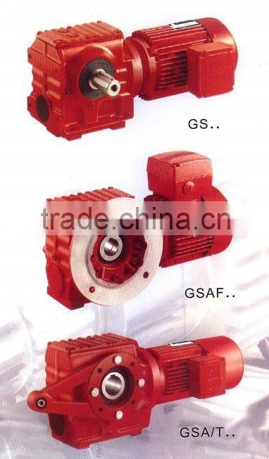 High Quality GUOMAO GS Series helical worm transmission gear for crane and hoists