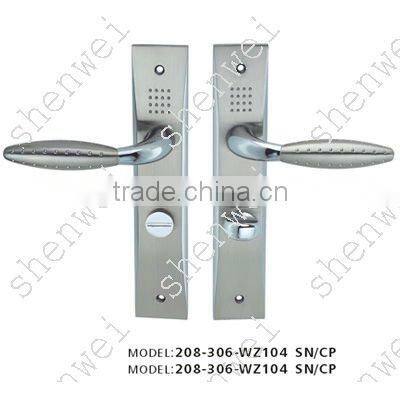 208-343 DAB zinc alloy door handle on plate
