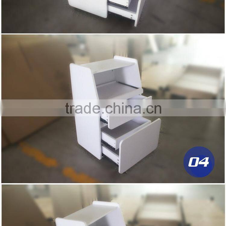 White wooden beauty salon drawer trolley BN-T103