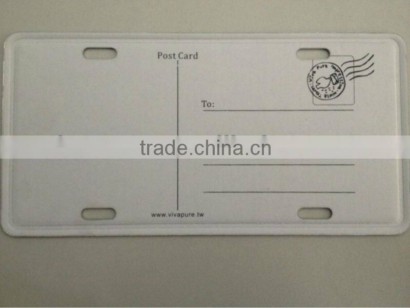 customized shaped metal postcards