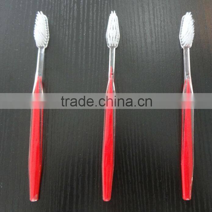 Wholesale pp material travel disposable toothbrush with cap for hotel