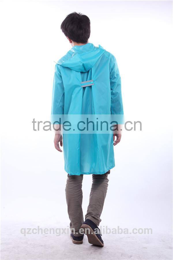 transparent mens pvc raincoat