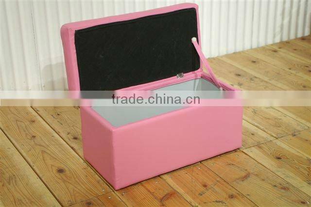 multifunctional modern two seat square stool with storage