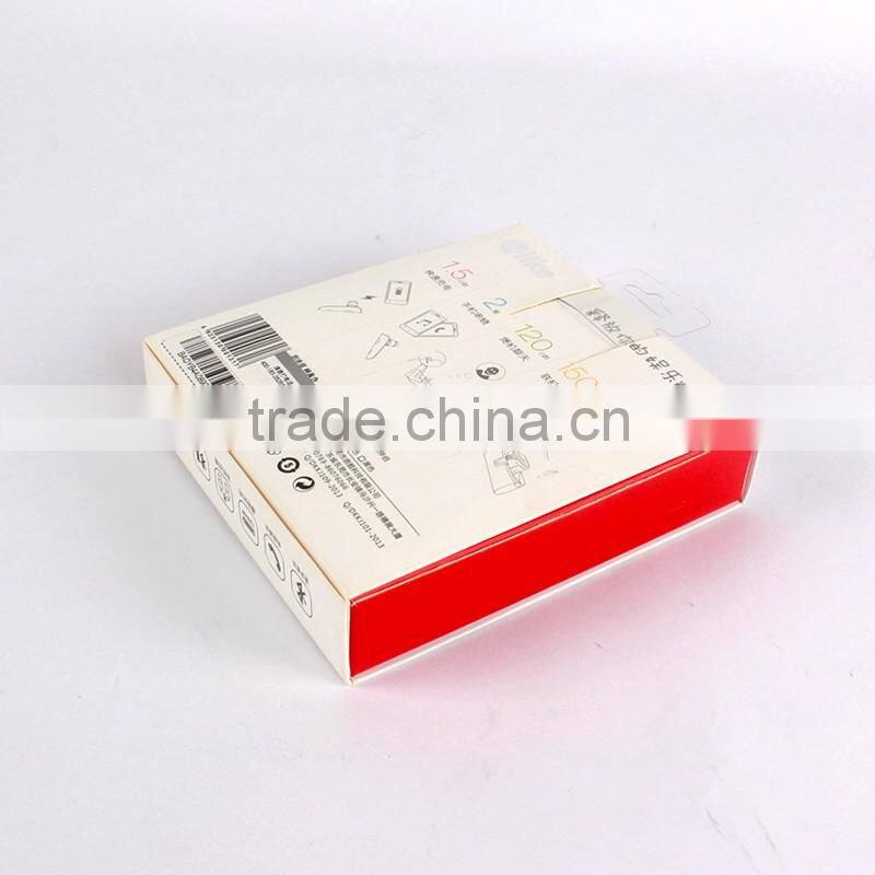 Fashionable folding flat art paper packing box with customized logo