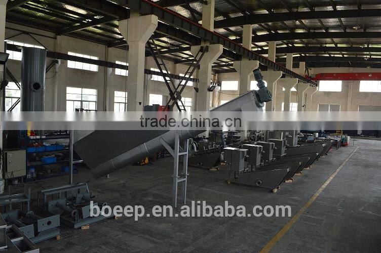 Grit-water separator in sewage treatment plant