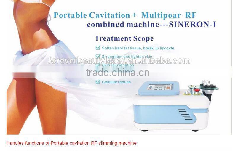 CE Certification portable Laser+Cavitation+RF slimming hot sale machine