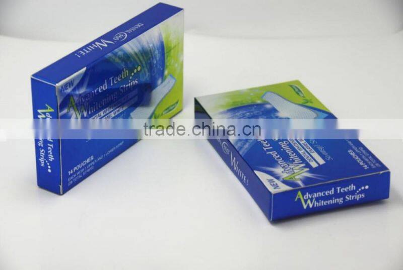 Dental teeth whitening gel strips, tooth whitening foam strips with CE/FDA/ROHS certificate