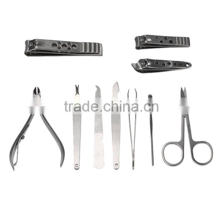 Bonvatt 9 pcs red stainless steel manicure set stainless steel manicure set