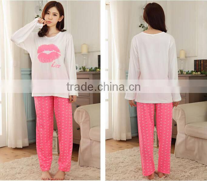 New Cotton Girls Pajamas Fashion Soft Cotton Pajamas Women Sleepwear Sets For Girls Home Nightgown Sets