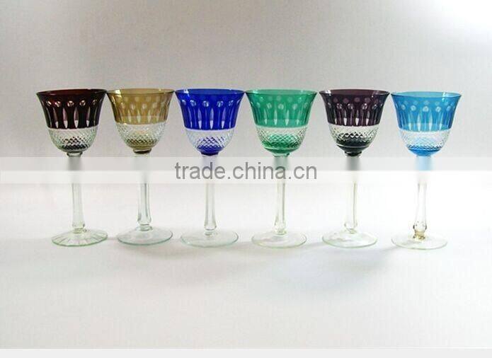 high quality color wine glass