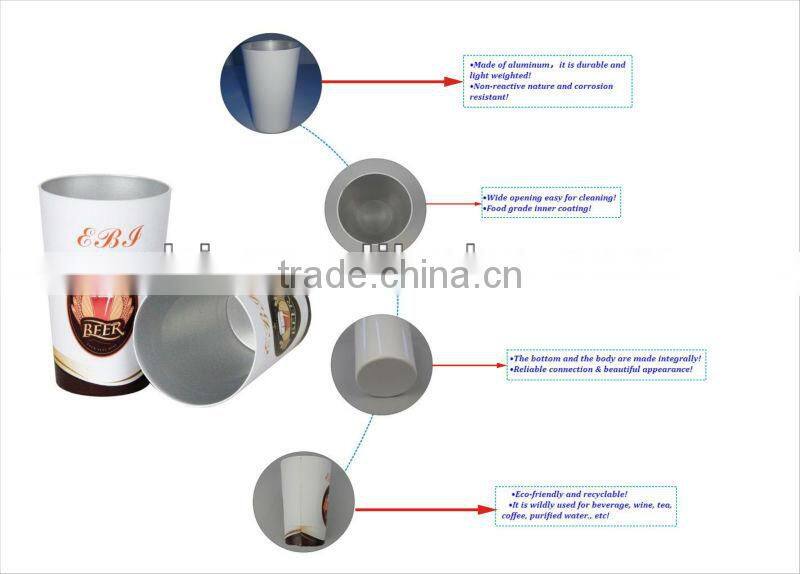 Sublimation wholesale aluminium mug with excellent quality