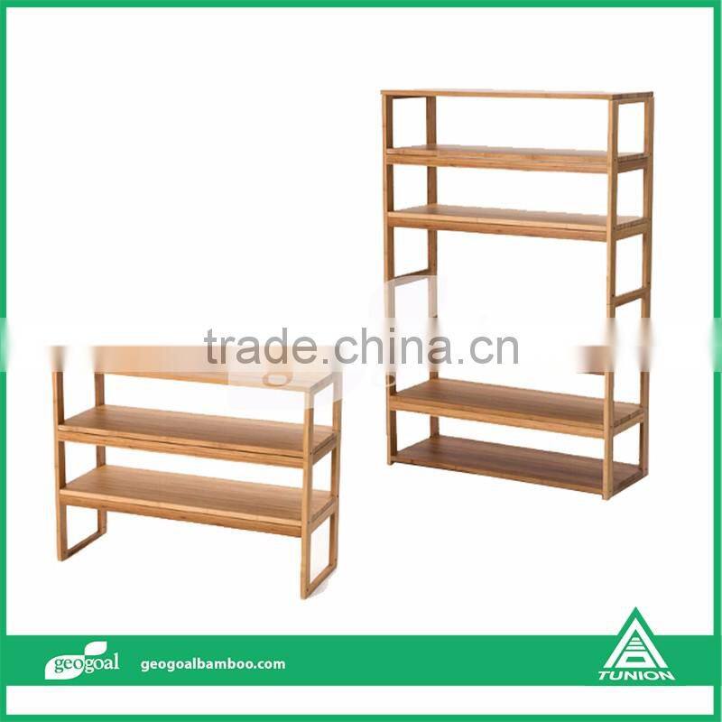 small standing shelf/bamboo free standing shelf units
