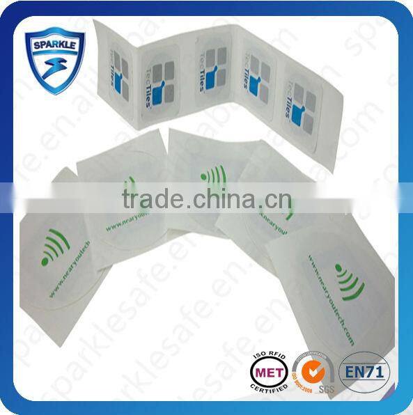 Hot sell waterproof 13.56mhz nfc qr code stickers