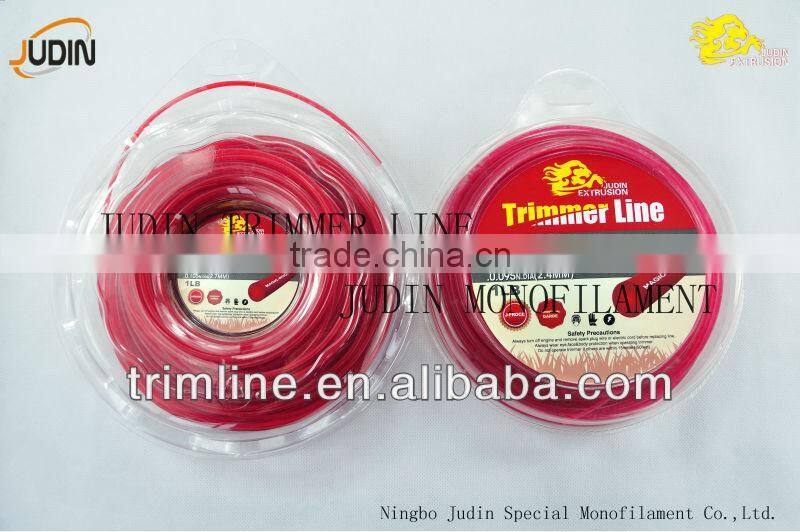 Magic round trimmer line packed with 1LB blister donut