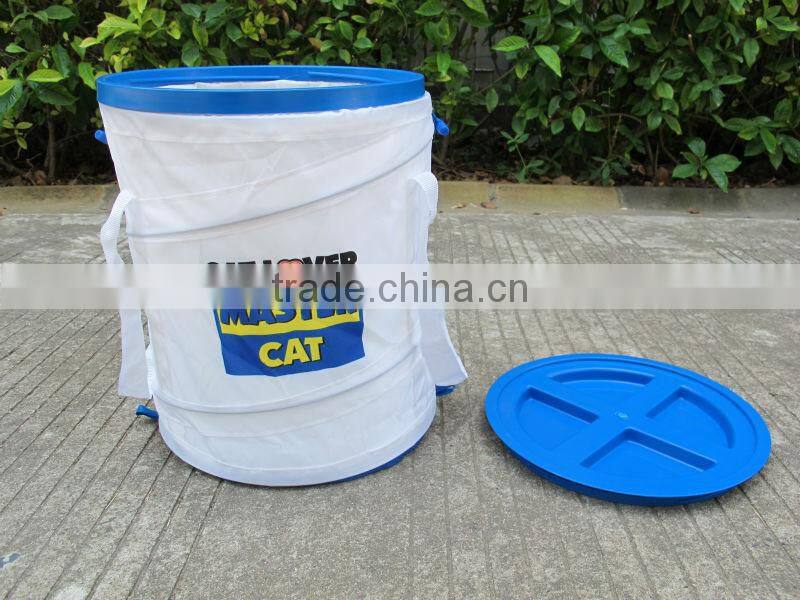foldable nylon pop up spiral pet food container