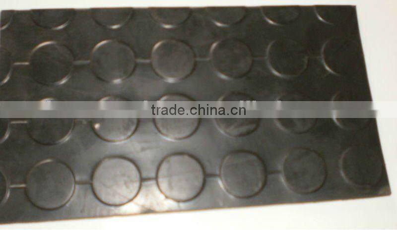 3mm thickness anti slip round studded rubber floor mat