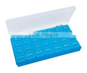 weekly plastic medicine box/case