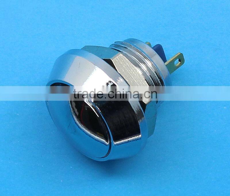 12mm metal waterproof electrical push button switch