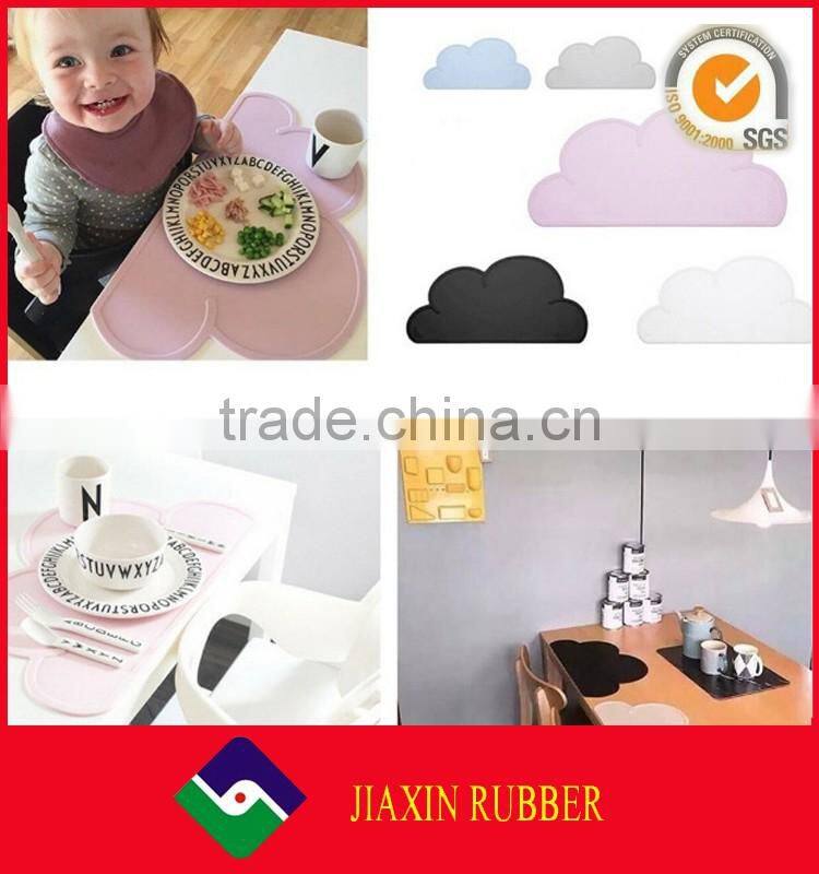 Food grade silicone kid placemat, heat resistant silicone placemats for baby feeding