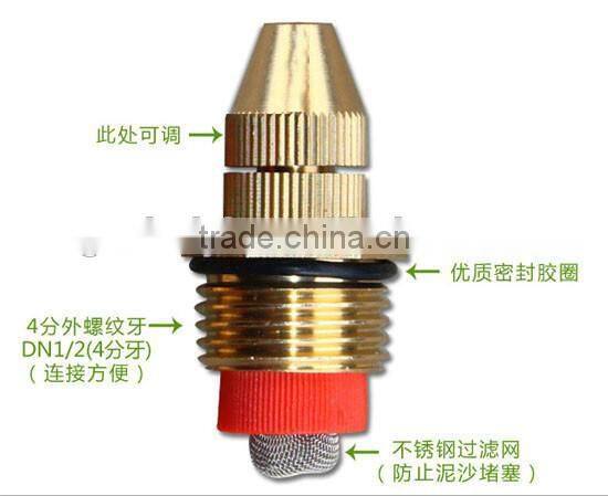 Quick install spray nozzle for garden