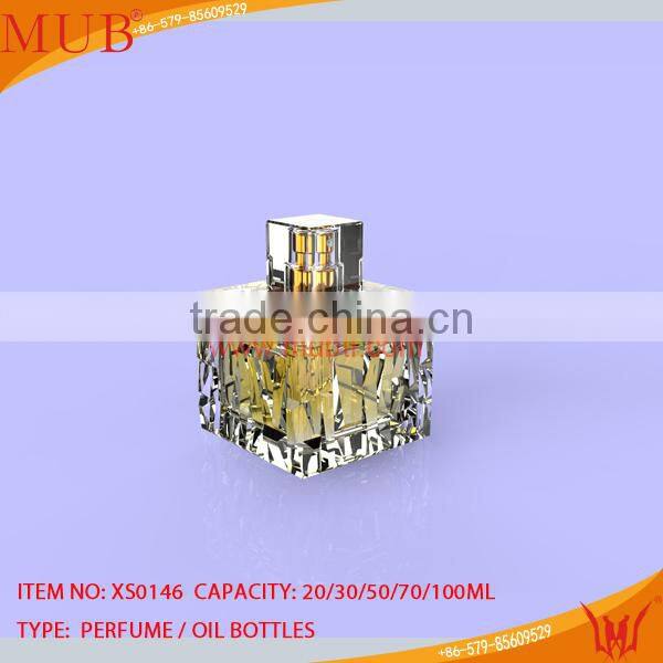 magic ink bottle shape glass perfume bottle