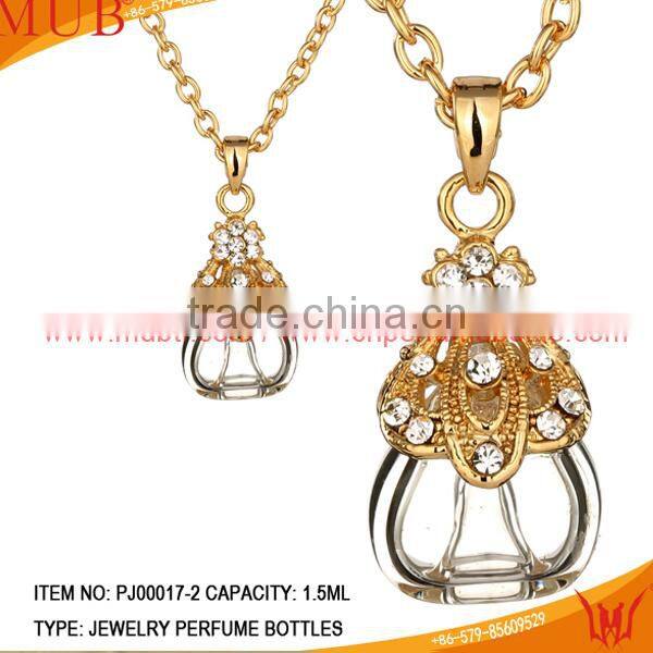 Dress Shape Jewelry Pendant Glass Perfume bottle jewelry