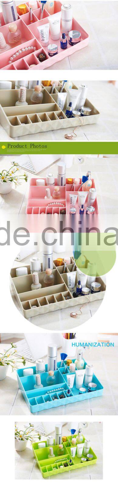 15 cells Make Up Organizer Sorting Box for Tidy Storage of Cosmetics