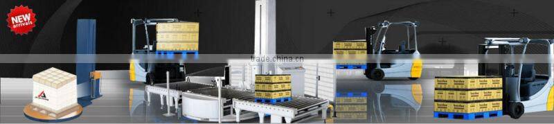 Fully automatic online pallet wrapping machine ,pallet packing line with 5 years warranty and service