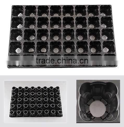 Custom PS Reusable Plastic Plant Seed Starting Grow Trays for Propagation