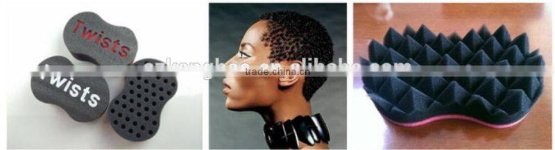 The popular coil wave double barber hair brush dreads locking hair twist sponge