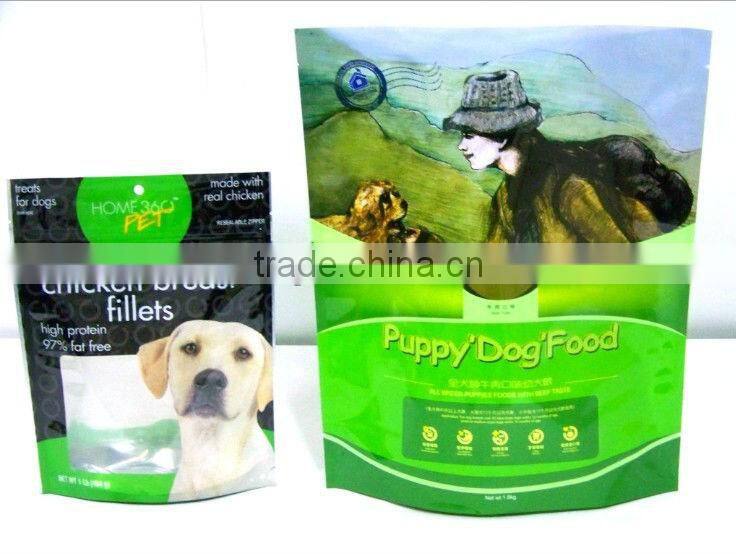 resealable pet food bags/zipper pet food bags