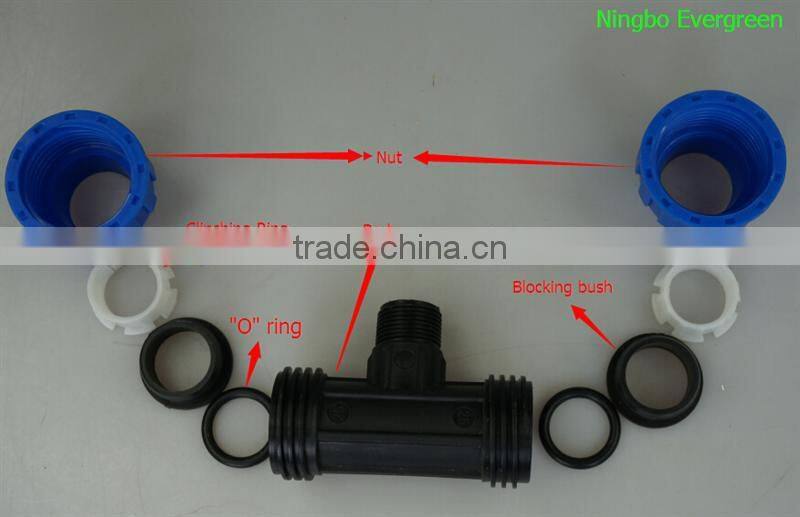 PP Compression Fittings straight coupling