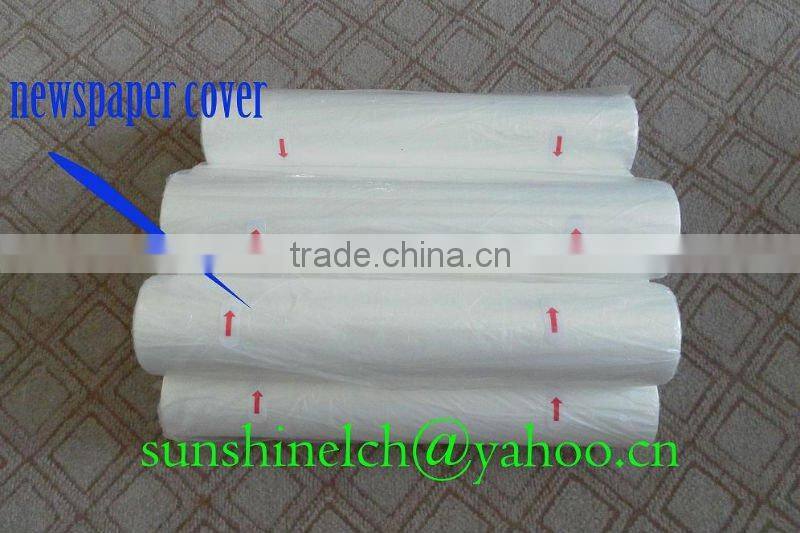 plastic newspaper cover