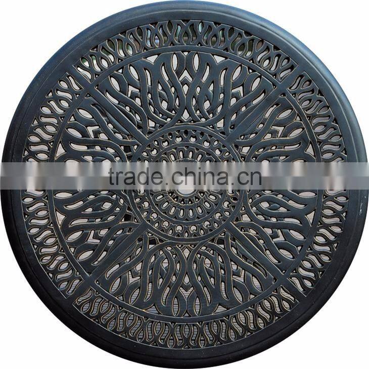 Elizabeth style courtyard 5 pcs cast aluminum patio furniture