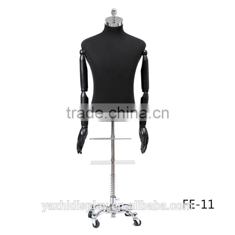Fabric tailor male torso mannequin for Suit display