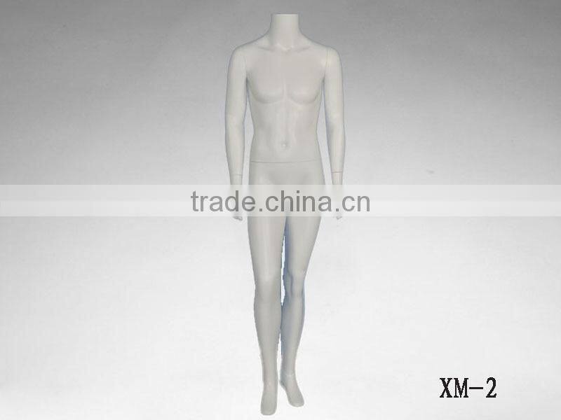 Window display full body dummy headless male mannequin for sale