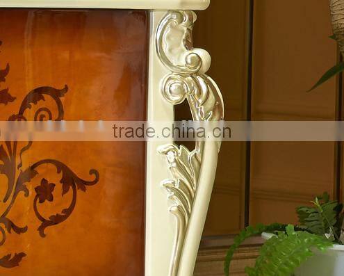 European Fashionable TV Stand, Beautiful Design Wooden TV Cabinet, Palace Living Room TV Stand (BF01-ML049)