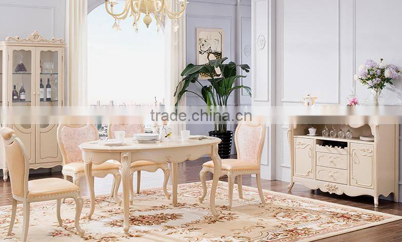 Concise solid wood two doors sideboard with drawers