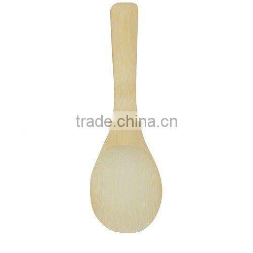 natural color varnished small bamboo meal spoon