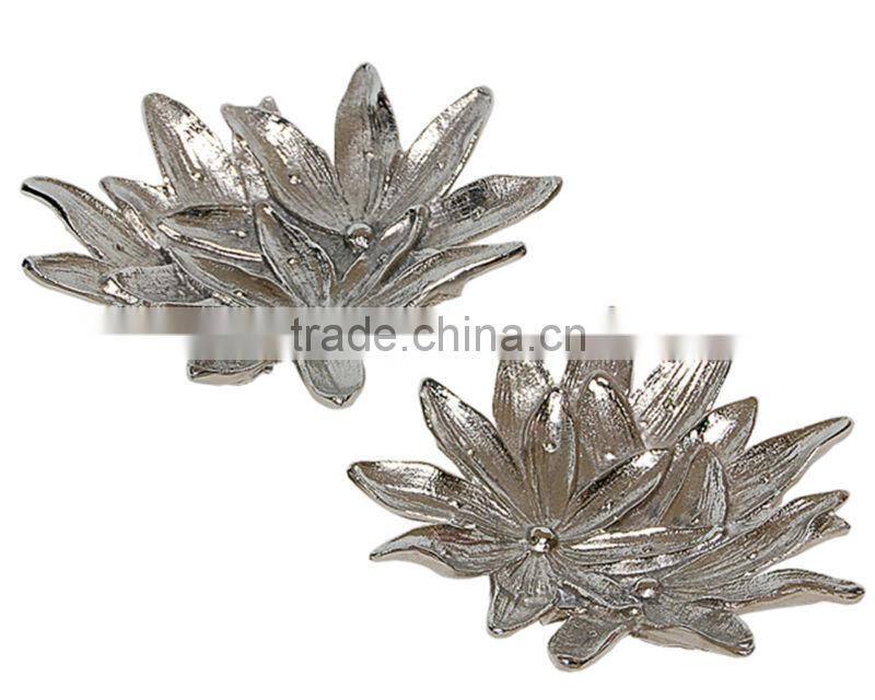 Mango Leaf Aluminium Platter Aluminum Tary